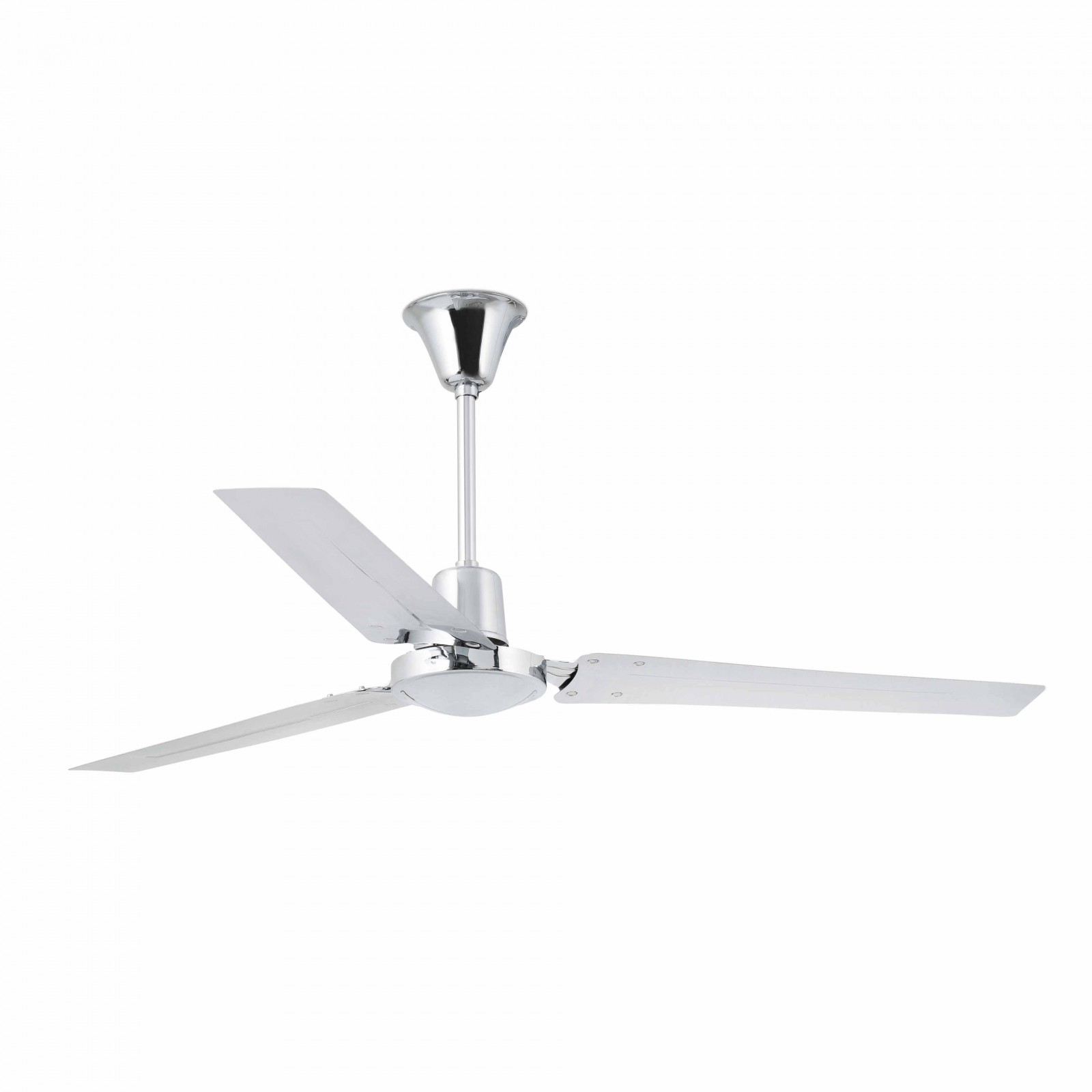 Faro ceiling fan Indus Chrome 140 cm / 55" with wall control Ceiling ...